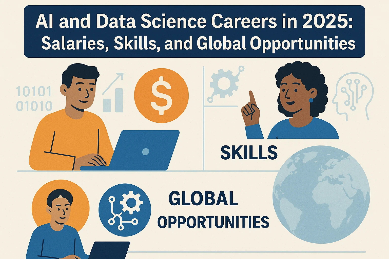 AI and Data Science Careers in 2025: Salaries, Skills, and Global Opportunities Thumbnail