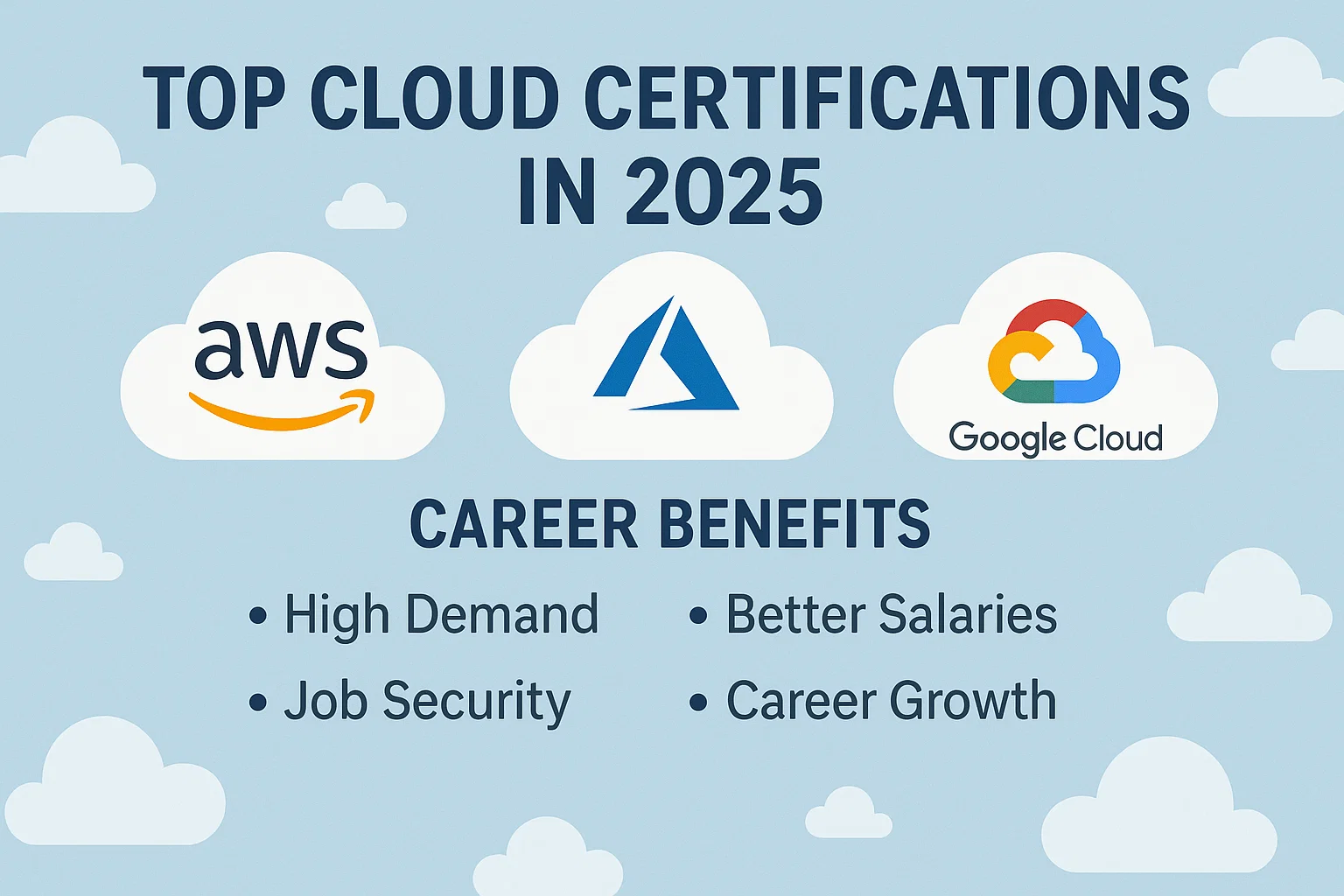 Top Cloud Certifications in 2025: AWS, Azure, Google Cloud, and Career Benefits Thumbnail