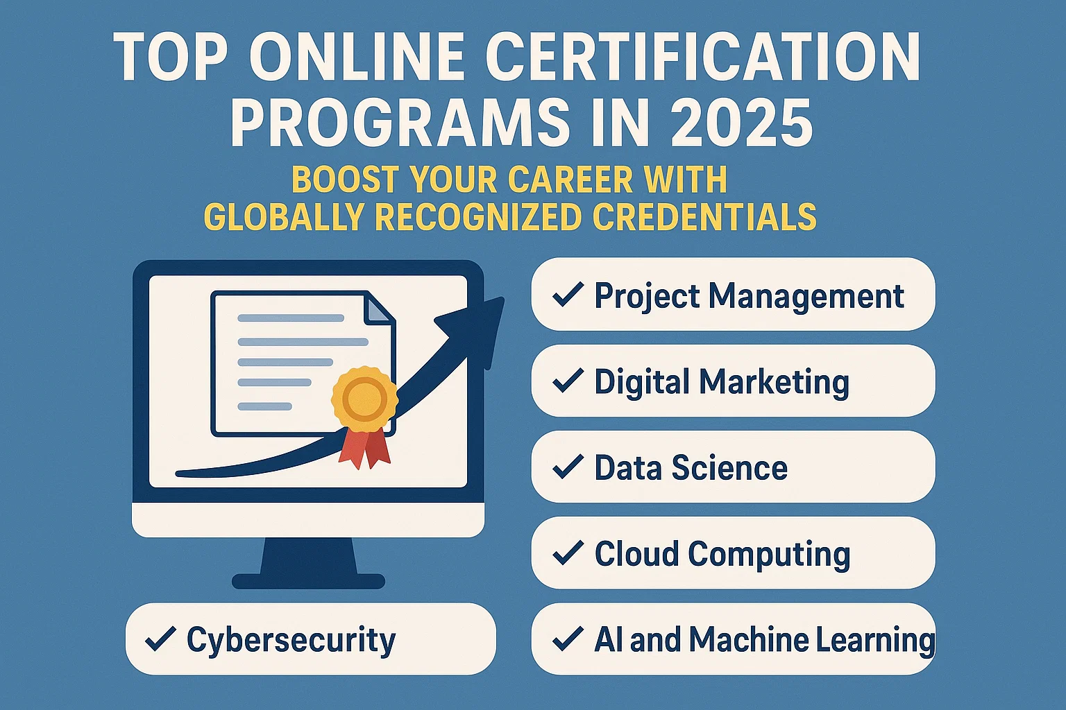 Top Online Certification Programs in 2025: Boost Your Career with Globally Recognized Credentials Thumbnail