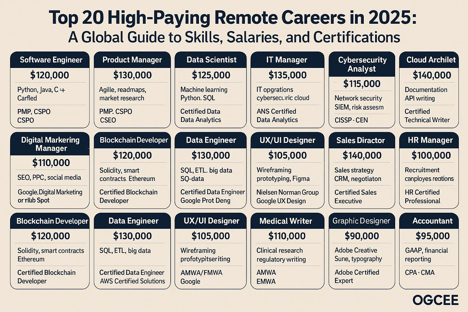Top 20 High-Paying Remote Careers in 2025: A Global Guide to Skills, Salaries, and Certifications Thumbnail